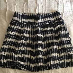 Navy and white skirt